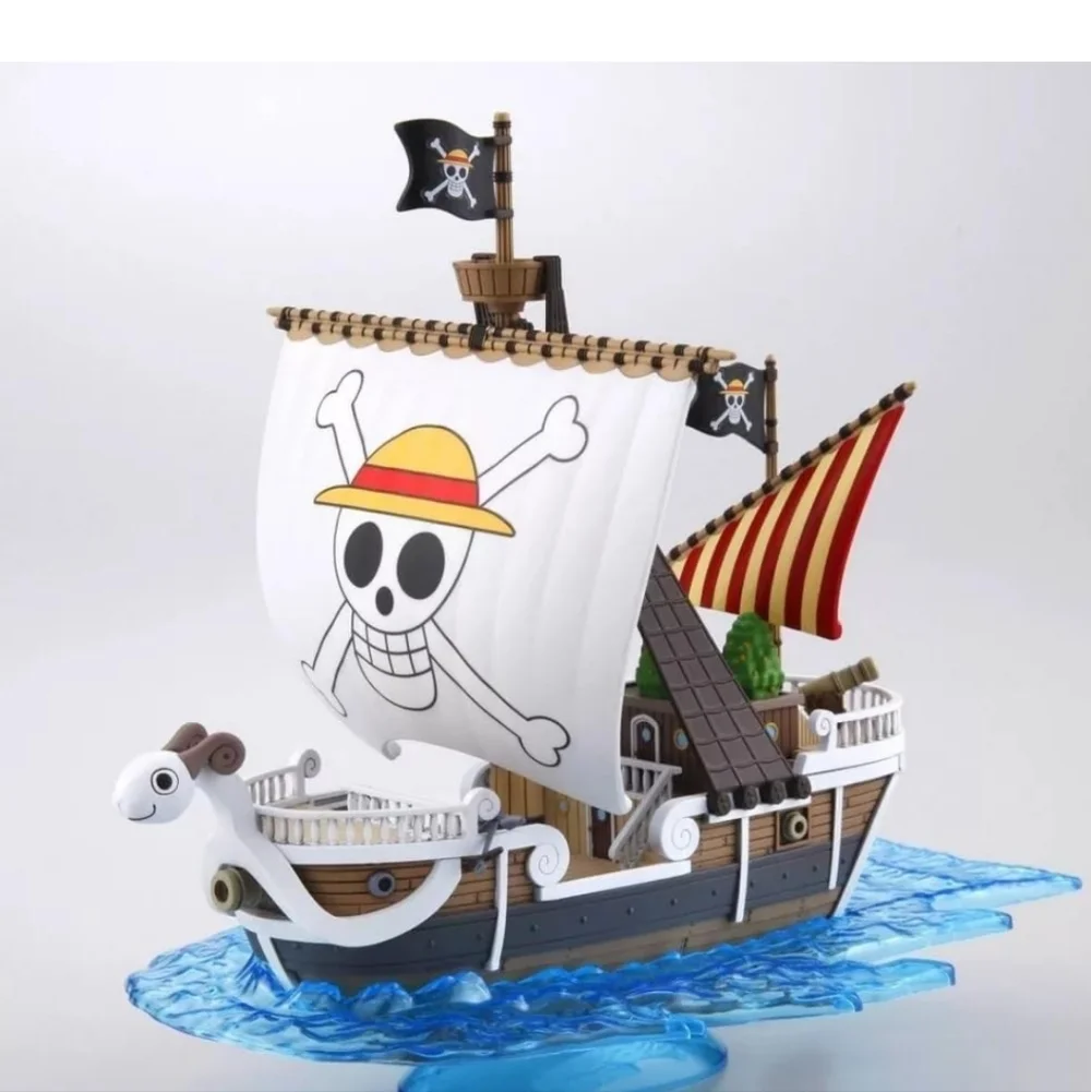 Onepiece Pirate Ship Building Set with White and Brown Going Merry Anime